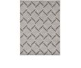 2' X 4' Green and Ivory Geometric Indoor Outdoor Area Rug