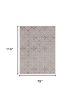 79 X 114 Ivory Or Silver Polypropylene Or Polyester Rug