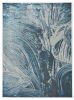 118 X 158 Silver Or  Blue Polypropylene Or Polyester Rug