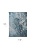 118 X 158 Silver Or  Blue Polypropylene Or Polyester Rug