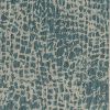 5' X 8'  Teal Animal Print Outdoor Area Rug