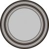 8' X 8' Gray Striped Indoor Outdoor Area Rug