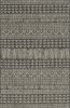 8' X 11' Charcoal Southwestern Indoor Outdoor Area Rug