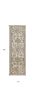 2' X 7' Ivory Sand Floral Vine Wool Indoor Runner Rug
