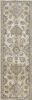 2' X 7' Ivory Sand Floral Vine Wool Indoor Runner Rug