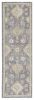 3' X 5' Sage Green Floral Vine Bordered Wool Indoor Area Rug