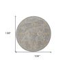 108 X 108 Sage Green Wool Rug