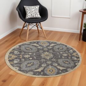 108 X 108 Taupe Wool Rug