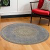 108 X 108 Slate Grey Wool Rug