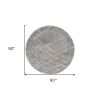 8' Ivory Round Hand Tufted Area Rug