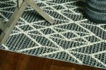 10' X 13' Gray Geometric Indoor Outdoor Area Rug