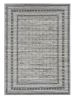 5' X 8' Gray Striped Indoor Outdoor Area Rug