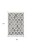 3' X 5' Charcoal Geometric Area Rug