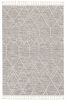 5' X 8' Gray And Ivory Abstract Area Rug