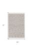 5' X 8' Gray And Ivory Abstract Area Rug