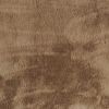 Luxe Faux Rabbit Fur Rectangular Rug 3' X 5'   - Taupe