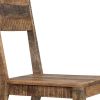 Set Of 2 Solid Mango Wood Dining Chairs