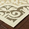 4' X 6' Gray and Ivory Moroccan Indoor Outdoor Area Rug
