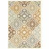 4' X 6' Gray and Ivory Moroccan Indoor Outdoor Area Rug
