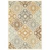 8' X 11' Gray and Ivory Moroccan Indoor Outdoor Area Rug