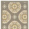2' X 8' Gray Moroccan Indoor Outdoor Area Rug