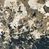 9' X 12' Ivory Navy Abstract Marble Indoor Area Rug