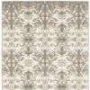 7' X 10' Ivory Gray Abstract Ikat Indoor Area Rug