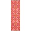 8' Runner Pink and Orange Moroccan Indoor Outdoor Area Rug
