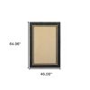 4' X 5' Beige and Black Indoor Outdoor Area Rug