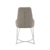 Set Of 2 Light Grey And Geo Stainless Steel Dining Chairs