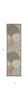 6' Runner Gray and Ivory Floral Indoor Outdoor Area Rug