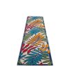 12' Runner Ivory And Blue Floral Stain Resistant Indoor Outdoor Runner Rug
