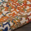 2' X 12' Rainbow Colored Indoor Outdoor Runner Rug