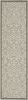 2' X 6' Gray And Ivory Floral Indoor Outdoor Area Rug