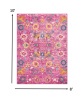8' X 10' Fuchsia Floral Power Loom Area Rug