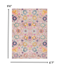 7' X 10' Silver Floral Power Loom Area Rug