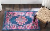2' X 3' Blue Power Loom Area Rug
