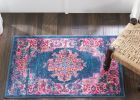 2' X 3' Blue Power Loom Area Rug