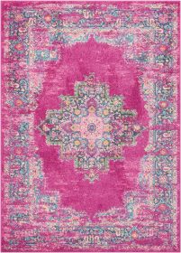 4' X 6' Fuchsia Power Loom Area Rug