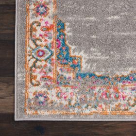 7' X 10' Gray Power Loom Area Rug