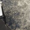 4' X 6' Gray and Ivory Abstract Power Loom Area Rug