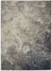 5' X 7' Gray And Ivory Abstract Power Loom Area Rug