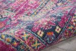 8' X 10' Fuchsia Power Loom Area Rug