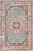 4' X 6' Gray Power Loom Area Rug