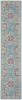 10' Light Blue Southwestern Power Loom Runner Rug