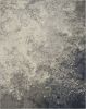 7' X 10' Gray and Ivory Abstract Power Loom Area Rug