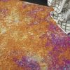 5' X 7' Sunset Abstract Power Loom Area Rug