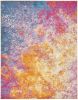 7' X 10' Sunset Abstract Power Loom Area Rug