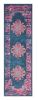 6' Blue Power Loom Runner Rug