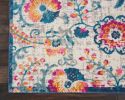 4' X 6' Ivory Floral Dhurrie Area Rug